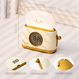 Gaeaspace  -  Toaster Night Light Alarm Clock Children Alarm Clock Bedside Luminous Clock Charging Bedroom Night Lamp Decoration Children Gift