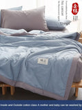 Gaeaspace  -  100% cotton inside and outside summer cool  air conditioning quilt washed cotton pure cotton summer quilt thin quilt summer