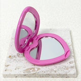 Gaeaspace  -  Heart Shaped Double Sided Hand Mirror, Popular Cute Heart Makeup Mirror, Compact Mirror