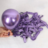 Gaeaspace  -  141pcs Purple Black Balloon Garland Chrome Purple Gold Balloon Arch Wedding Baby Shower Birthday Party Family arrangement Decor