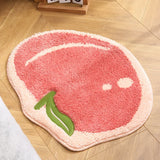 Gaeaspace  -   Cute Fruit Shape Bathroom Mat 9 Colors Anti Slip Floor Carpet For Bedside Doorway Toilet Soft Comfortable Bath Rug