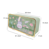 Gaeaspace   -  Kawaii Wall-mounted Storage Box For Underwear Socks Cute Plastic Organizing Boxes Clear Stationery Bathroom Makeup Organizer