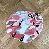 Gaeaspace  -  Dream Moss Tufted Rug Pink Gril Room Anti-Slip Trippy Bedroom Handmade Flocking Rug Carpet Living Room Entrance Rug Home Decor