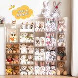 Gaeaspace  - Acrylic Transparent Cotton Doll Storage Box Plush Toy Display Box Children's Toy Storage Organizer Action Figures Showcase