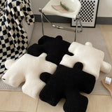 Gaeaspace  -  Ins Stuffed Creative Puzzle Shaped Plush Pillow Modern Spliceable Cushion Toy Throw Pillow Waist Cushion Home Decoration