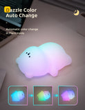 Gaeaspace  -  Night Light for Kids 2 Brightness Silicone Nursery Sleeping Light Portable USB Rechargeable Bedside Lamp For Baby's Room