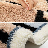 Gaeaspace  -  Funny Tufting Bathroom Mat Soft Plushy Rug Bedroom Bedside Carpet Doormat Floor Anti Slip Pad Aesthetic Home Room Decor