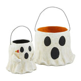 Gaeaspace  -  Halloween Decoration Mud Pie Paper Mache Halloween Ghost Treat Buckets Trick Or Treat Kids Gift Packaging Resin Ornaments