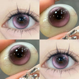 Gaeaspace  -  New 1 Pair Korean Lenses Colored Contact Lenses for Eyes with Prescription Myopia Lenses Beautiful Pupil Fashion Purple