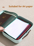 Gaeaspace  -  Multi-Layer Document Tickets Storage Box Certificate File Bills Organizer Case Home Travel Passport Briefcase Office Organizer