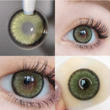 Gaeaspace  -  2Pcs Natural Color Contact Lenses for Eye with Myopia Power High Quality Eyes Contacts Lens Beautiful Pupil