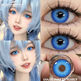 Gaeaspace  -   1 Pair Fashion Pink Cosplay Anime Lenses Color Contact Lenses for Eyes Cosmetics Purple Lenses Yearly Eye Contact Lens