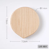 Gaeaspace  -  1Pcs Pure Wooden Portable Mirror Mini Small Makeup Mirror Female Hand-held Beauty Makeup Mirror Small Round Mirrors