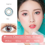 Gaeaspace  -  1 Pair/2pcs Fashion Lenses Blue Puple Gray Contact Lenses for Eyes Beauty Lenses Eye Color Comestic Natural Pupil Yearly