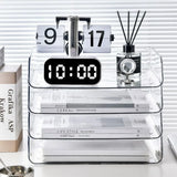 Gaeasapce  -  File Organizer A4 File Storage Tray Fashion Papers Rack Desktop Organizer Stackable File Rack Transparent Book Shelf Magazine