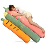 Gaeaspace  -  Cartoon Fruit Long Sleep Support Pillow Simulation Vegetable Carrot Plush Toys Doll Pregnant Body Neck Pillow Soft Cushion Gift