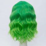 Gaeaspace  -  Short Bob Cosplay Wig for Women Synthetic Green Hair New Style Supple Summer Heat Resistant Wig With Side Bangs