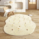 Gaeaspace  -  Modern Cream Style Irregular Large Area Living Room Carpet Light Luxury Shaped Soft Bedroom Carpets Plush Comfortable Lounge Rug