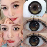 Gaeaspace  -  Pink Contact Lenses Myopia Color Contact Lenses for Eye with Diopters Natural Grey Brown Eye Color Lenses Blue Lens 2PCS