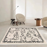 Gaeaspace  -  Modern Simple Living Room Decorative Carpet Light Luxury Bedroom Bedside Large Area Non-slip Carpet Home Cloakroom Soft Carpet