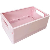 Gaeaspace  -  Cute Desktop Folding Storage Box Organizer Plastic Foldable Box Cosmetics Makeup Organize Storage Basket Toys Storage Box Kawaii