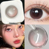 Gaeaspace  -  New 2pcs/pair Natural Beaty Pupil Lenses for Eyes Colored Eye Lenses for Myopia Contact Lenses 14.2mm Eye Color Lens