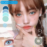 Gaeaspace  -  contact lens small beauty pupil unique Himalayan green crazy cosplay Yearly Contact Lenses For Eyes Degrees Myopia prescription