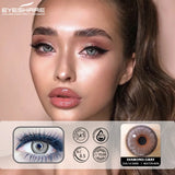 Gaeaspace  -  2pcs Natural Colored Contact Lenses For Eyes Blue Colored Contact Lens For Eyes Yearly Beautiful Makeup Contact Lenses