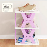 Gaeaspace  -  6 Tier Folding Shoe Rack Multi-folding No Installation Home Storage Shelf Dormitory Multifunctional Economic Storage Shoe Rack