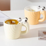 Gaeaspace  -  Ceramic Mug Creative Cartoon Cat Cute Cup Children's Milk Breakfast Home Office Coffee Mug Gift Frends Drinkware Tea Cup