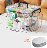 Gaeaspace  -  Transparent Household Portable Storage Box Desktop Clutter Storage Box Snacks Toys Storage Container Large Capacity Box