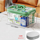 Gaeaspace  -  Transparent Household Portable Storage Box Desktop Clutter Storage Box Snacks Toys Storage Container Large Capacity Box