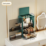 Gaeaspace  -  Dustproof Cosmetics Storage Box Desktop Large Capacity Skincare Products Makeup Organizer Household Light Luxury Dresser Shelf