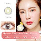 Gaeaspace  -  1 Pair/2pcs Fashion Lenses Blue Puple Gray Contact Lenses for Eyes Beauty Lenses Eye Color Comestic Natural Pupil Yearly