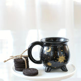 Gaeaspace  -  1pc Son Moon Stars Coffee Mug 350ml/11.8oz Divination Brew Shaped Ceramic Coffee Cup Christmas Holiday Gifts Family Unique Gifts