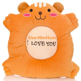 Gaeaspace  -  Cute 40CM Plush Bear Cushion Office Chair Cushion Home Sofa Seat Cushion Balcony Tatami Cushion Dormitory Chair Seat Cushion