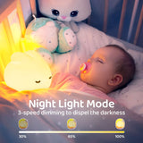 Gaeaspace  -  Silicone Rabbit Night Lamp Dream Rabbit Night Light LED Touch Sensor Lamp Timing Desktop Decoration Children's Night Light Gift