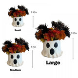 Gaeaspace  -  Halloween Decoration Mud Pie Paper Mache Halloween Ghost Treat Buckets Trick Or Treat Kids Gift Packaging Resin Ornaments