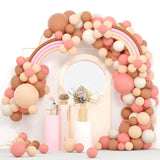 Gaeaspace  -  163pcs Dusty Pink Rainbow Balloon Garland Arch Kit Wedding Birthday Balloons Decoration Boho Party Kids Baby Shower Arche Ballon