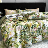 Gaeaspace  -  Papa&Mima Colorful Egyptian Cotton Bedding Sets Linens Sheet Pillowcase Comforter Cover King Queen Europe Size