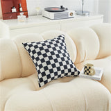 Gaeaspace  -  Plaid Throw Pillow Home Decor Living Room Sofa Seat Cushion Jacquard Floor Mat Office Chair Waist Rest Pillows With Pillow Core