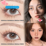 Gaeaspace  -  Bubbles Gray  Colored Contact Lenses Soft For Eyes Small Beauty Pupil Myopia Prescription Degrees Yearly Natural New Big