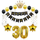 Gaeaspace  -  20th Happy Birthday Party Decorations Balloon Banner 20 Years Old Latex Confetti Balloons for Women Birthday Party Supplies