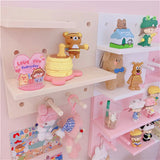 Gaeaspace  -  Ins Wall Hole Board Korean Decor Wall Pegboard Storage Rack Blind Box Toy Figure Girl Bedroom Free Punch Organizer Storage Board