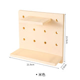 Gaeaspace  -  Wall-mounted Hole Board Wall Shelf Free Punching Hanger Bookshelf  Figure Display Shelves Stand Bedroom Desk Wall Storage Holder