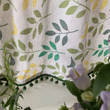 Gaeaspace  -  American curtains short curtain semi-blackout cotton linen pastoral bay window kitchen curtains for bedroom занавески