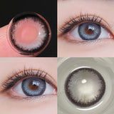 Gaeaspace  -  2PCs/Pair 10 Tone New Lenses Color Contact Lenses for Eyes Natural Colored Eye Lenses Beauty Eye Color Lens Yearly Use