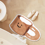 Gaeaspace  -  Tufting Food Bathmat Funny Taiyaki Coffee Cup Bathroom Mat Soft Rug Bedroom Carpet Floor Safety Pad Aesthetic Home Room Decor