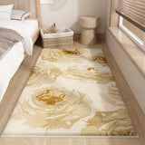 Gaeaspace  -  Log Style High End Plush Carpet At The End of The Bed Thickened Fluffy Coffee Table Carpets Room Bedroom Bedside Anti Slip Rug