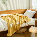 Gaeaspace  -  Nordic Style Knitted Blankets Cotton Air Conditioning Blankets for Beds Sofa  Office Napping Throw Blanket Tapestry Travel Shawl